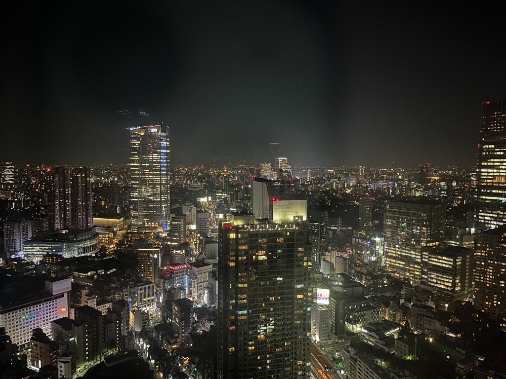 夜の会場周辺の風景
